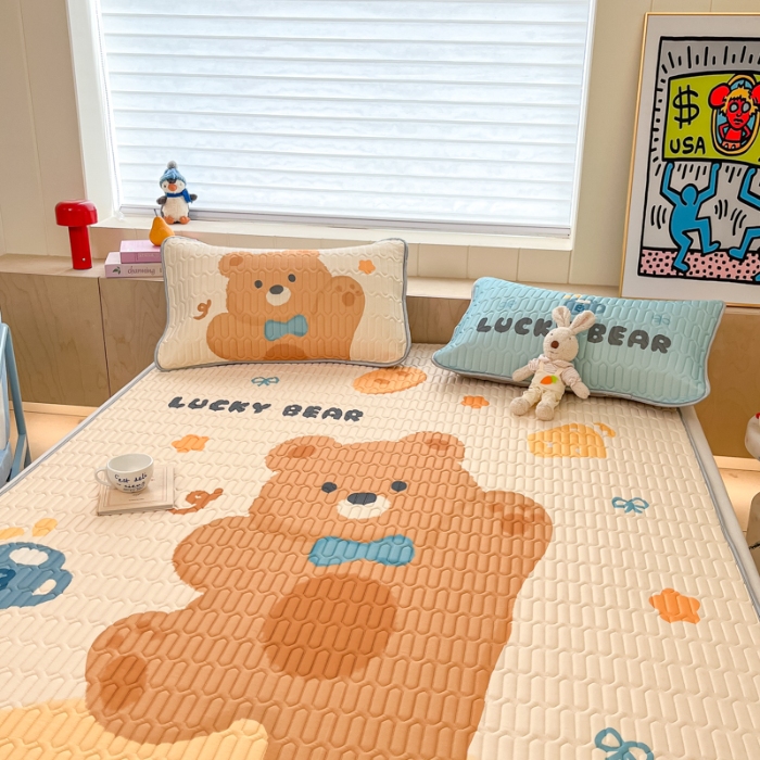 91家纺网 家纺一手货源 找家纺 左视觉  小清新卡通凉席样片赏析 3