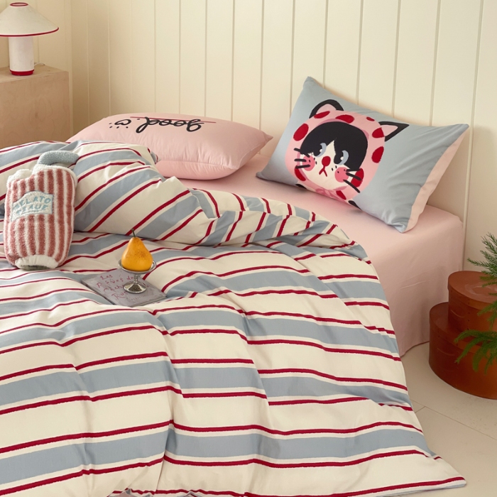 91家纺网 家纺一手货源 找家纺 左视觉  小清新小窝感套件拍摄赏析