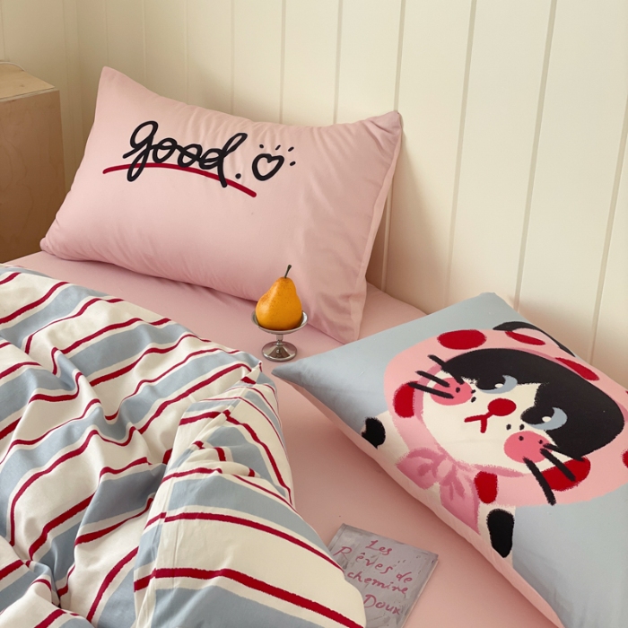 91家纺网 家纺一手货源 找家纺 左视觉  小清新小窝感套件拍摄赏析