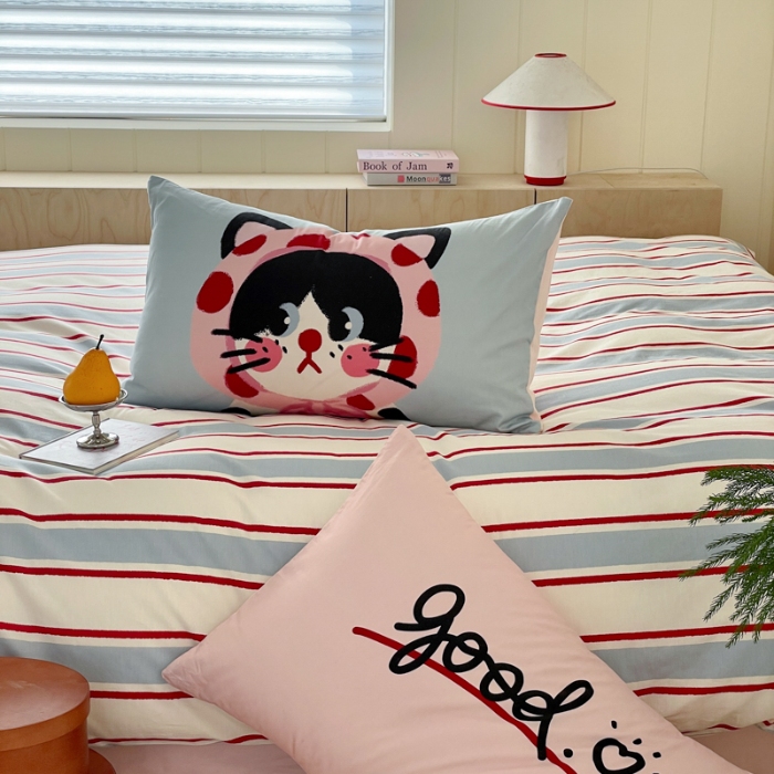 91家纺网 家纺一手货源 找家纺 左视觉  小清新小窝感套件拍摄赏析