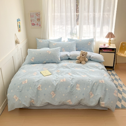 91家纺网 家纺一手货源 找家纺 左视觉   小清新套件拍摄样片