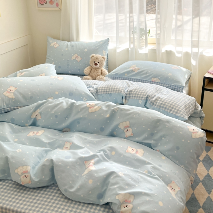 91家纺网 家纺一手货源 找家纺 左视觉   小清新套件拍摄样片