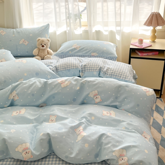 91家纺网 家纺一手货源 找家纺 左视觉   小清新套件拍摄样片