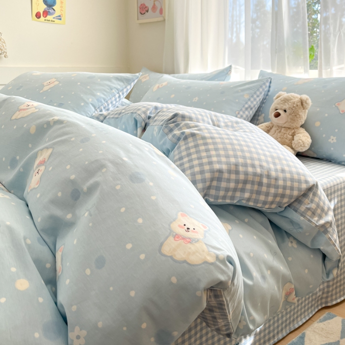 91家纺网 家纺一手货源 找家纺 左视觉   小清新套件拍摄样片