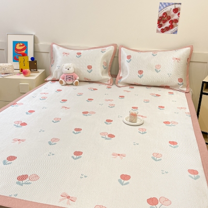 91家纺网 家纺一手货源 找家纺 左视觉  小清新凉席拍摄赏析