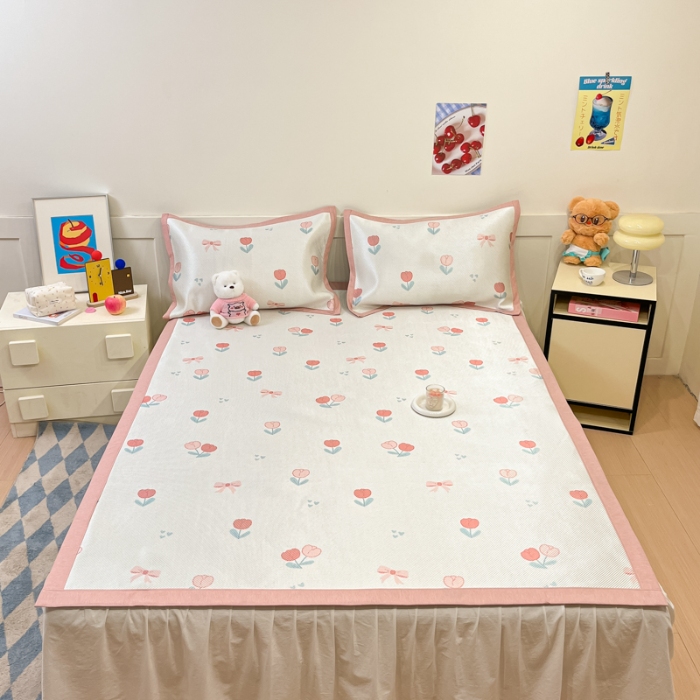 91家纺网 家纺一手货源 找家纺 左视觉  小清新凉席拍摄赏析