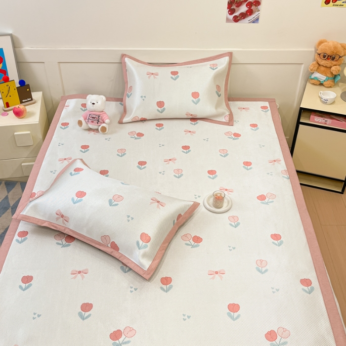 91家纺网 家纺一手货源 找家纺 左视觉  小清新凉席拍摄赏析