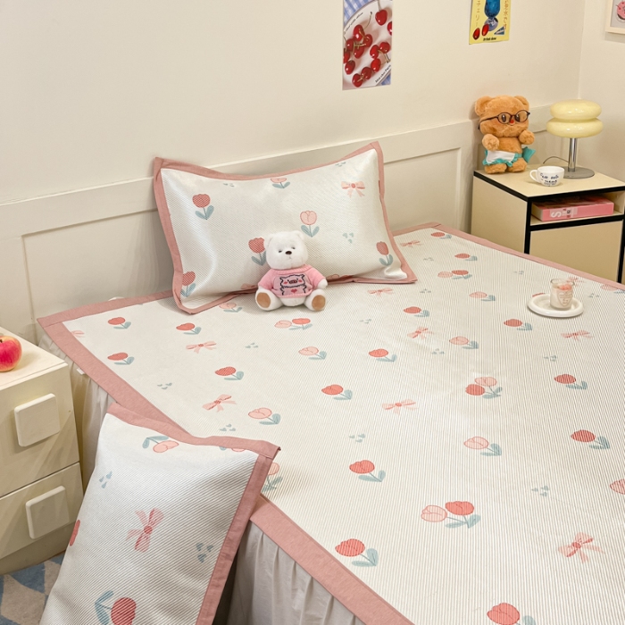 91家纺网 家纺一手货源 找家纺 左视觉  小清新凉席拍摄赏析