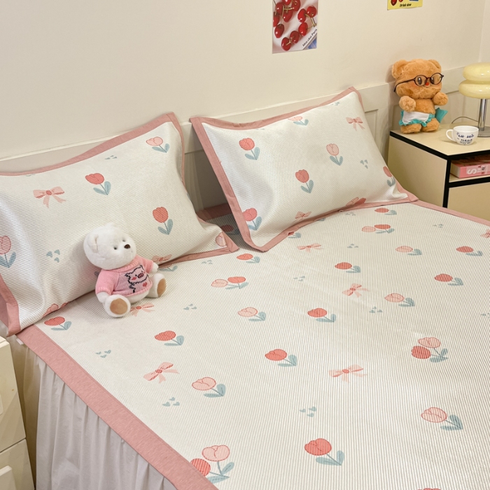 91家纺网 家纺一手货源 找家纺 左视觉  小清新凉席拍摄赏析