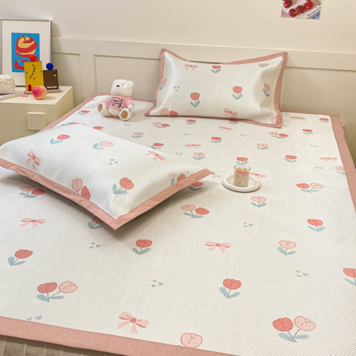 91家纺网 家纺一手货源 找家纺 左视觉  小清新凉席拍摄赏析