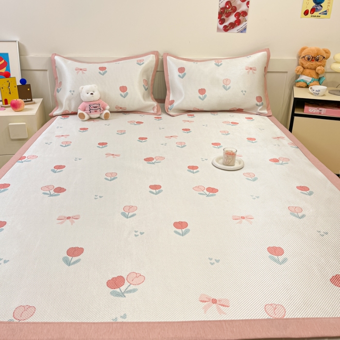 91家纺网 家纺一手货源 找家纺 左视觉  小清新凉席拍摄赏析