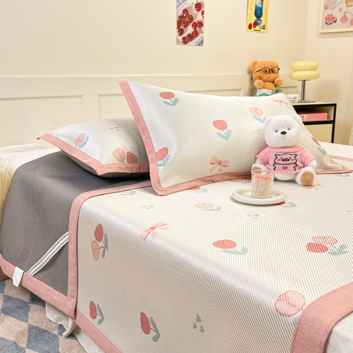 91家纺网 家纺一手货源 找家纺 左视觉  小清新凉席拍摄赏析