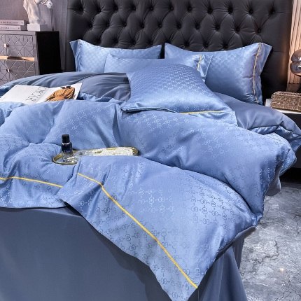 91家纺网 家纺一手货源 找家纺 （总）经年 2025新款60S贡缎提花水洗真丝冰丝天丝四件套直播爆款 