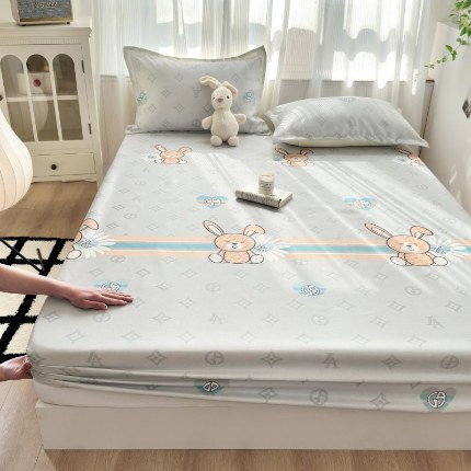 91家纺网 家纺一手货源 找家纺 （总）乐居家纺 2025新款亲肤舒适活性印染水洗冰丝床笠