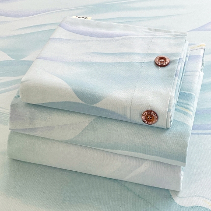 91家纺网 家纺一手货源 找家纺 2025款【有买家秀】夏季凉感床单系列原棉老粗布床单款三件套卧室床盖可盖可铺四季通用可水洗机洗