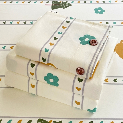 91家纺网 家纺一手货源 找家纺 （总）2025款【有买家秀】加厚纽扣款原棉老粗布三件套学生单人宿舍床单可铺可盖