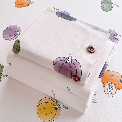 91家纺网 家纺一手货源 找家纺 （总）2025款【有买家秀】加厚纽扣款原棉老粗布三件套学生单人宿舍床单可铺可盖