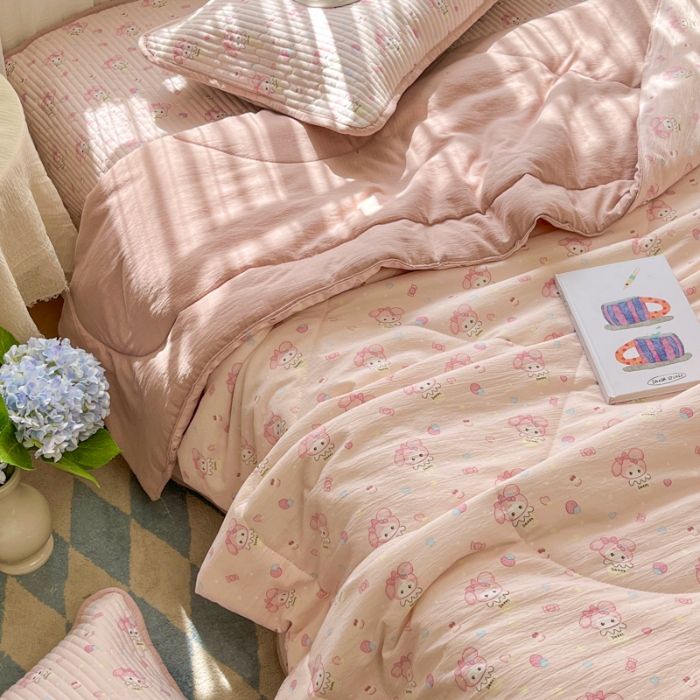 91家纺网 家纺一手货源 找家纺 左视觉  小清新自然光被芯拍摄赏析