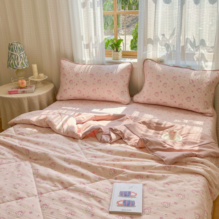 91家纺网 家纺一手货源 找家纺 左视觉  小清新自然光被芯拍摄赏析