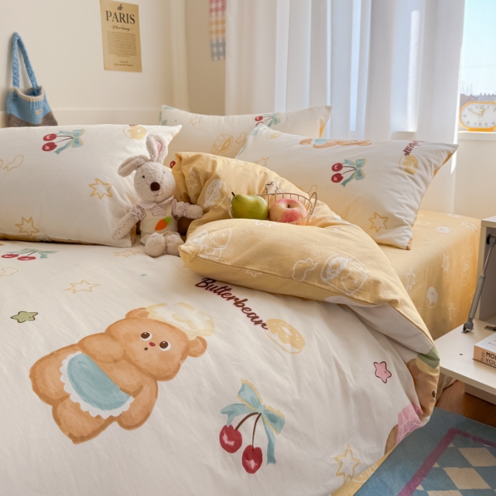 91家纺网 家纺一手货源 找家纺 左视觉  小清新卡通套件拍摄赏析