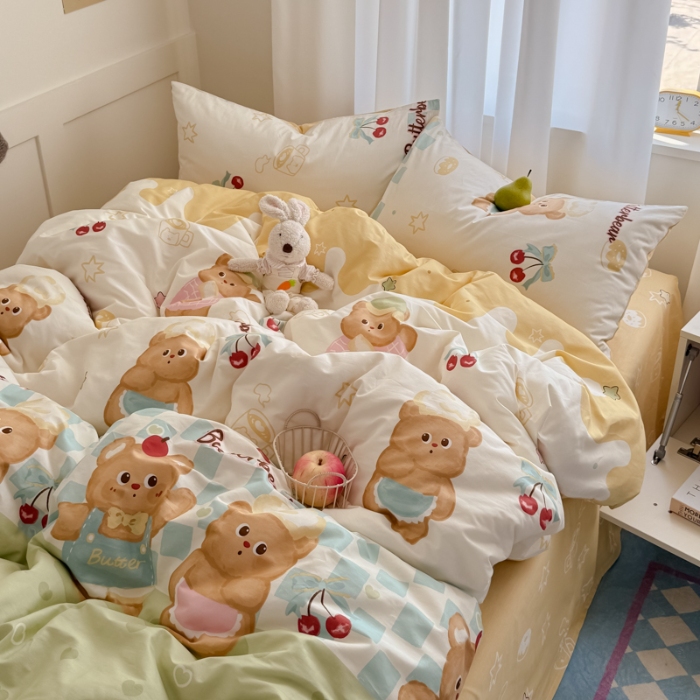 91家纺网 家纺一手货源 找家纺 左视觉  小清新卡通套件拍摄赏析