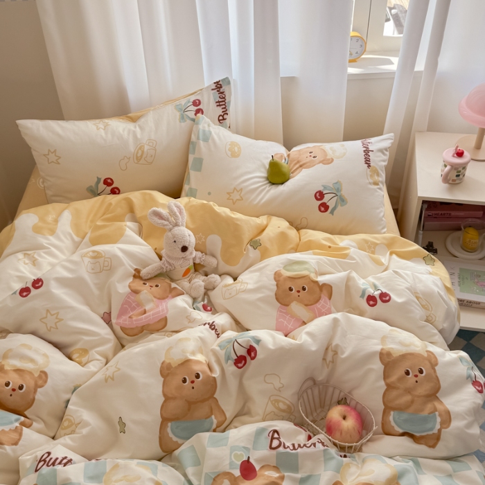 91家纺网 家纺一手货源 找家纺 左视觉  小清新卡通套件拍摄赏析