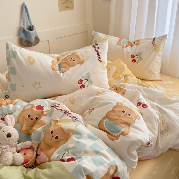 91家纺网 家纺一手货源 找家纺 左视觉  小清新卡通套件拍摄赏析