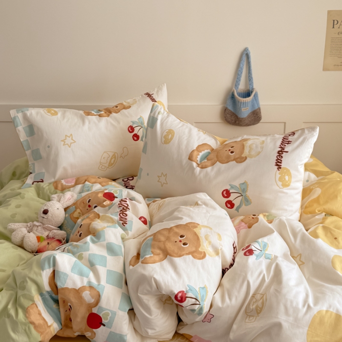 91家纺网 家纺一手货源 找家纺 左视觉  小清新卡通套件拍摄赏析