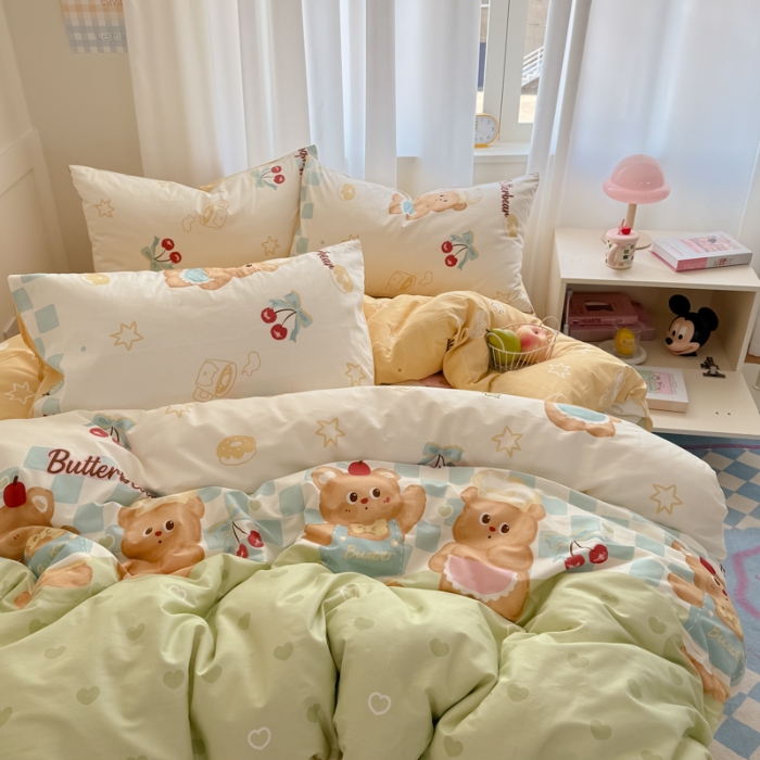 91家纺网 家纺一手货源 找家纺 左视觉  小清新卡通套件拍摄赏析