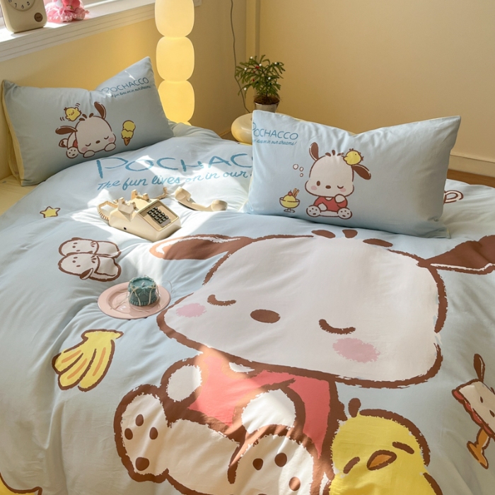 91家纺网 家纺一手货源 找家纺 左视觉  小清新卡通大版套件拍摄赏析 1