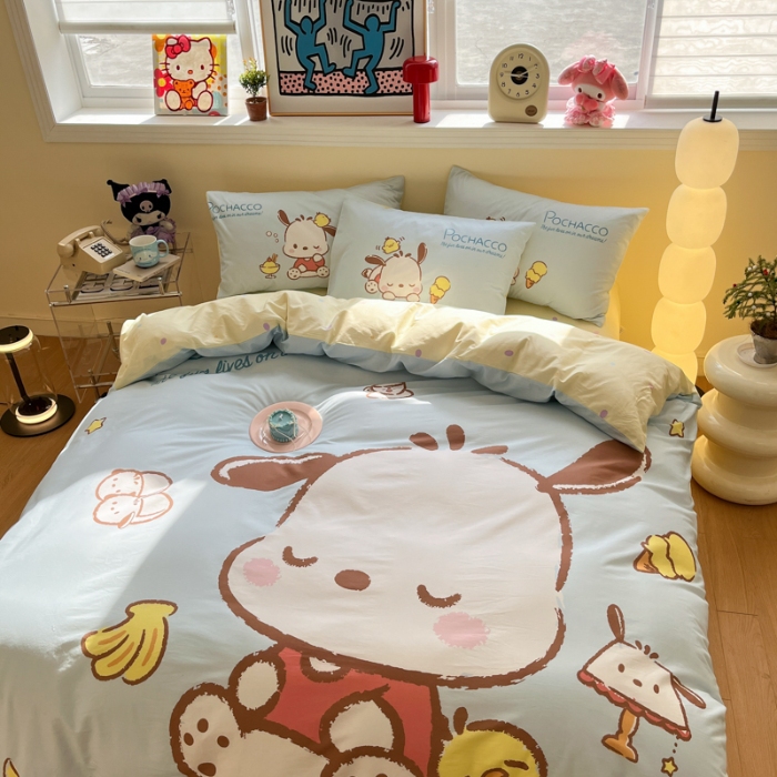 91家纺网 家纺一手货源 找家纺 左视觉  小清新卡通大版套件拍摄赏析 1