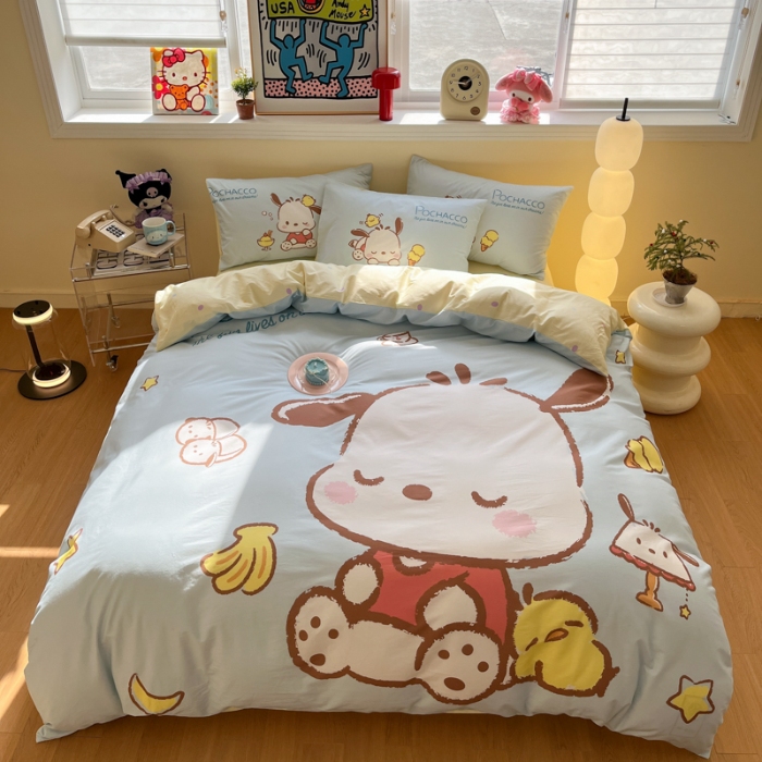 91家纺网 家纺一手货源 找家纺 左视觉  小清新卡通大版套件拍摄赏析 1