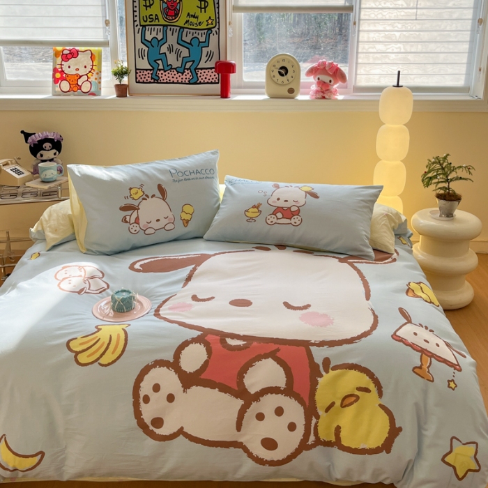 91家纺网 家纺一手货源 找家纺 左视觉  小清新卡通大版套件拍摄赏析 1