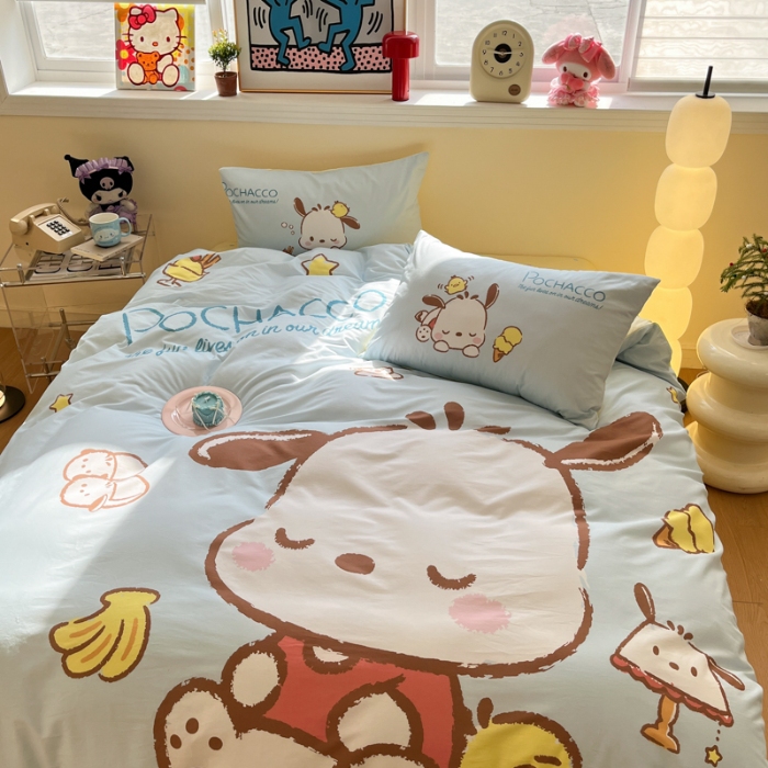 91家纺网 家纺一手货源 找家纺 左视觉  小清新卡通大版套件拍摄赏析 1