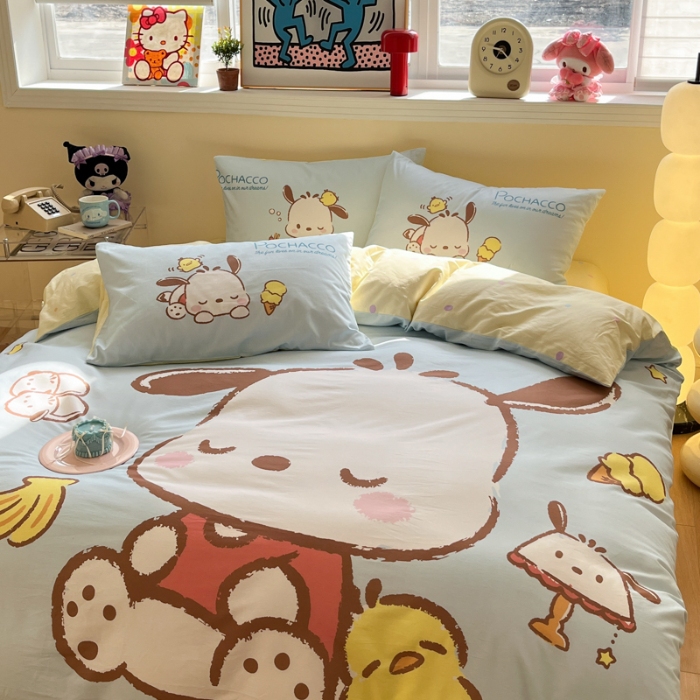 91家纺网 家纺一手货源 找家纺 左视觉  小清新卡通大版套件拍摄赏析 1