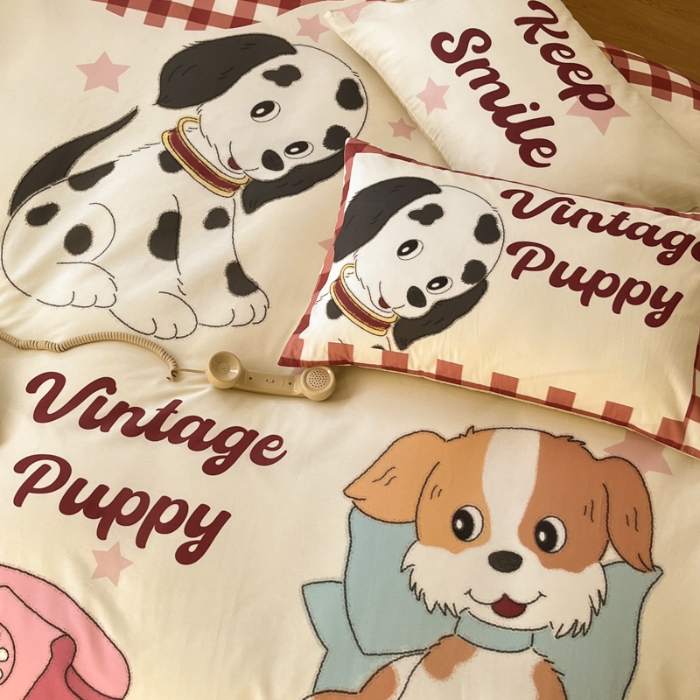 91家纺网 家纺一手货源 找家纺 左视觉  小清新卡通大版套件拍摄赏析 2