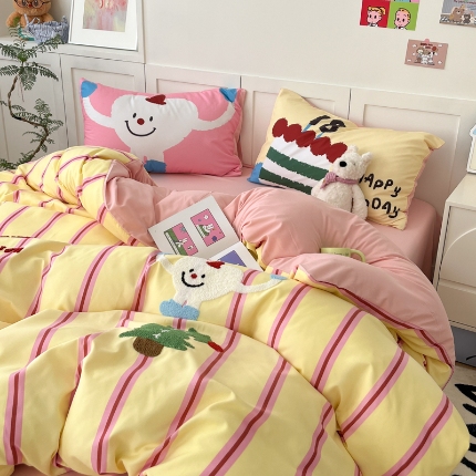 91家纺网 家纺一手货源 找家纺 左视觉  小清新毛巾绣套件拍摄赏析