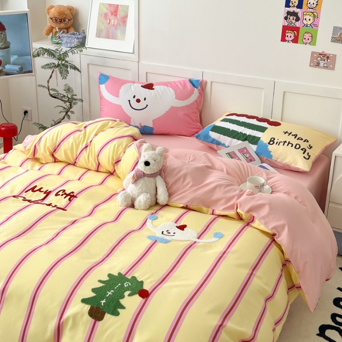 91家纺网 家纺一手货源 找家纺 左视觉  小清新毛巾绣套件拍摄赏析