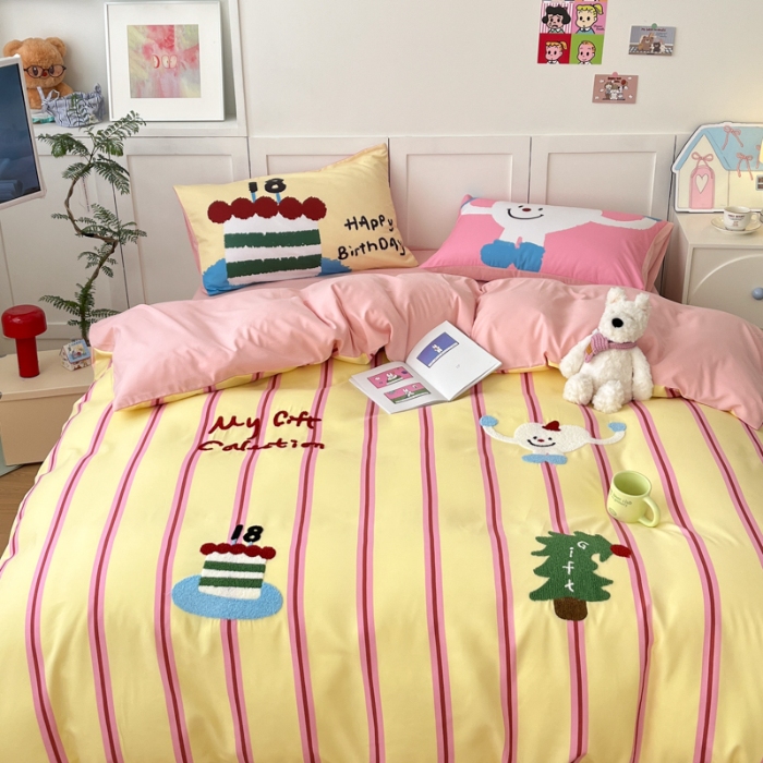 91家纺网 家纺一手货源 找家纺 左视觉  小清新毛巾绣套件拍摄赏析