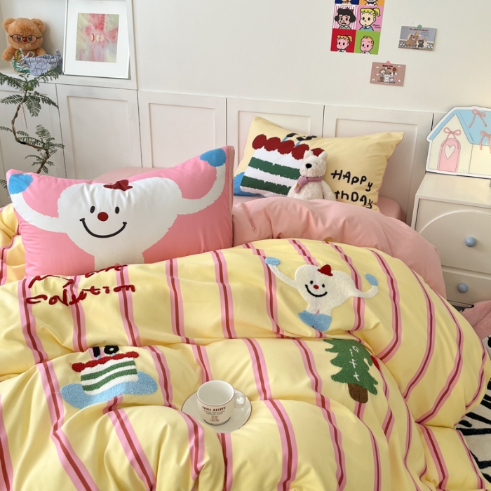 91家纺网 家纺一手货源 找家纺 左视觉  小清新毛巾绣套件拍摄赏析