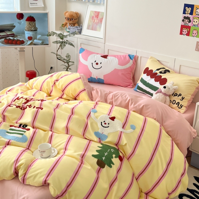 91家纺网 家纺一手货源 找家纺 左视觉  小清新毛巾绣套件拍摄赏析