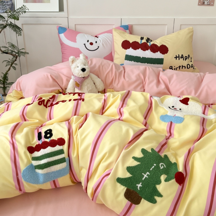 91家纺网 家纺一手货源 找家纺 左视觉  小清新毛巾绣套件拍摄赏析