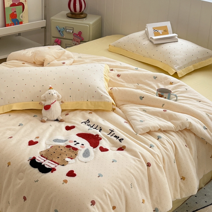 91家纺网 家纺一手货源 找家纺 左视觉  小清新卡通套件拍摄赏析