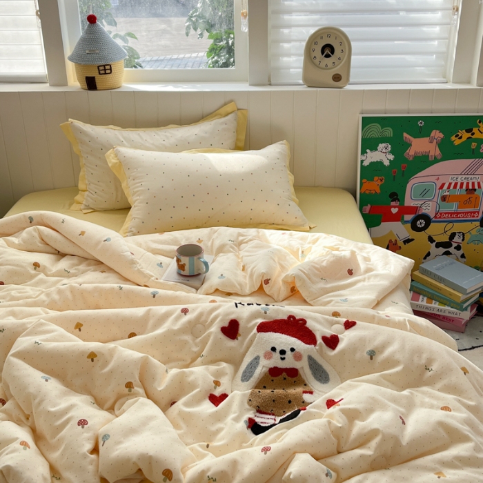 91家纺网 家纺一手货源 找家纺 左视觉  小清新卡通套件拍摄赏析