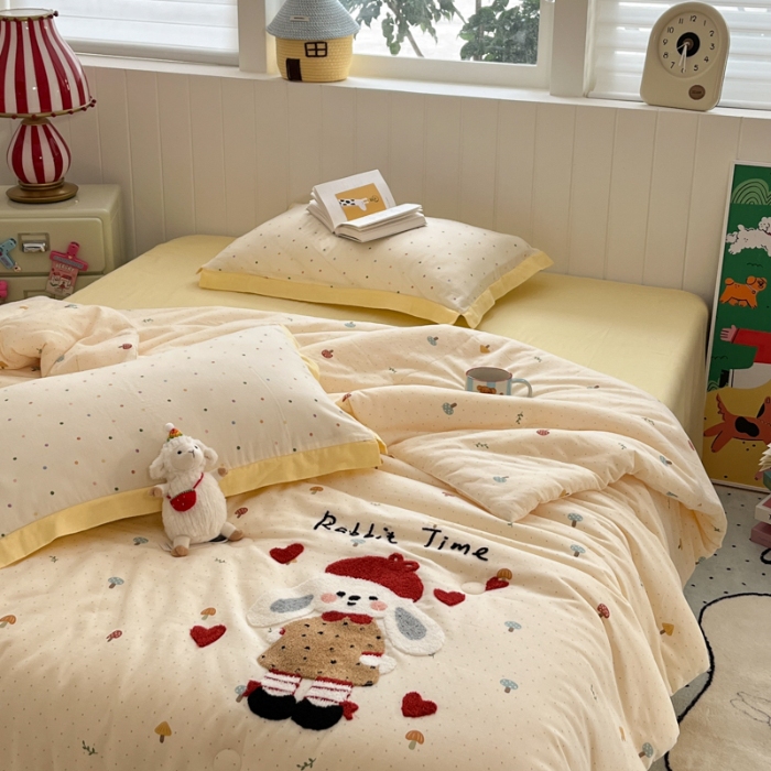 91家纺网 家纺一手货源 找家纺 左视觉  小清新卡通套件拍摄赏析