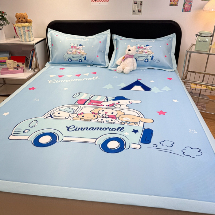 91家纺网 家纺一手货源 找家纺 左视觉   卡通大版凉席拍摄赏析