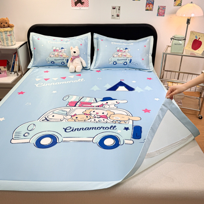 91家纺网 家纺一手货源 找家纺 左视觉   卡通大版凉席拍摄赏析