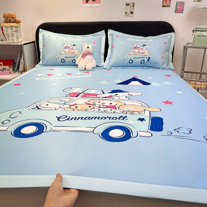 91家纺网 家纺一手货源 找家纺 左视觉   卡通大版凉席拍摄赏析