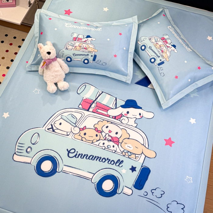 91家纺网 家纺一手货源 找家纺 左视觉   卡通大版凉席拍摄赏析