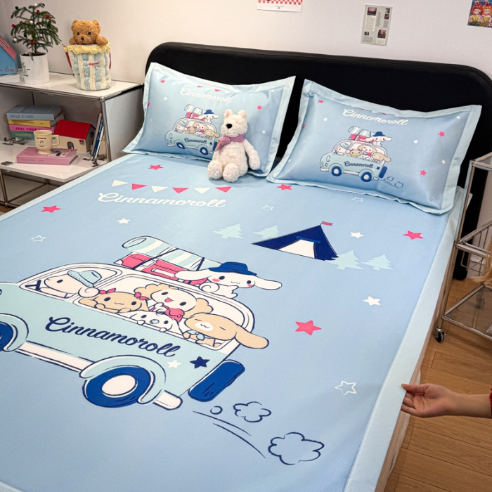 91家纺网 家纺一手货源 找家纺 左视觉   卡通大版凉席拍摄赏析